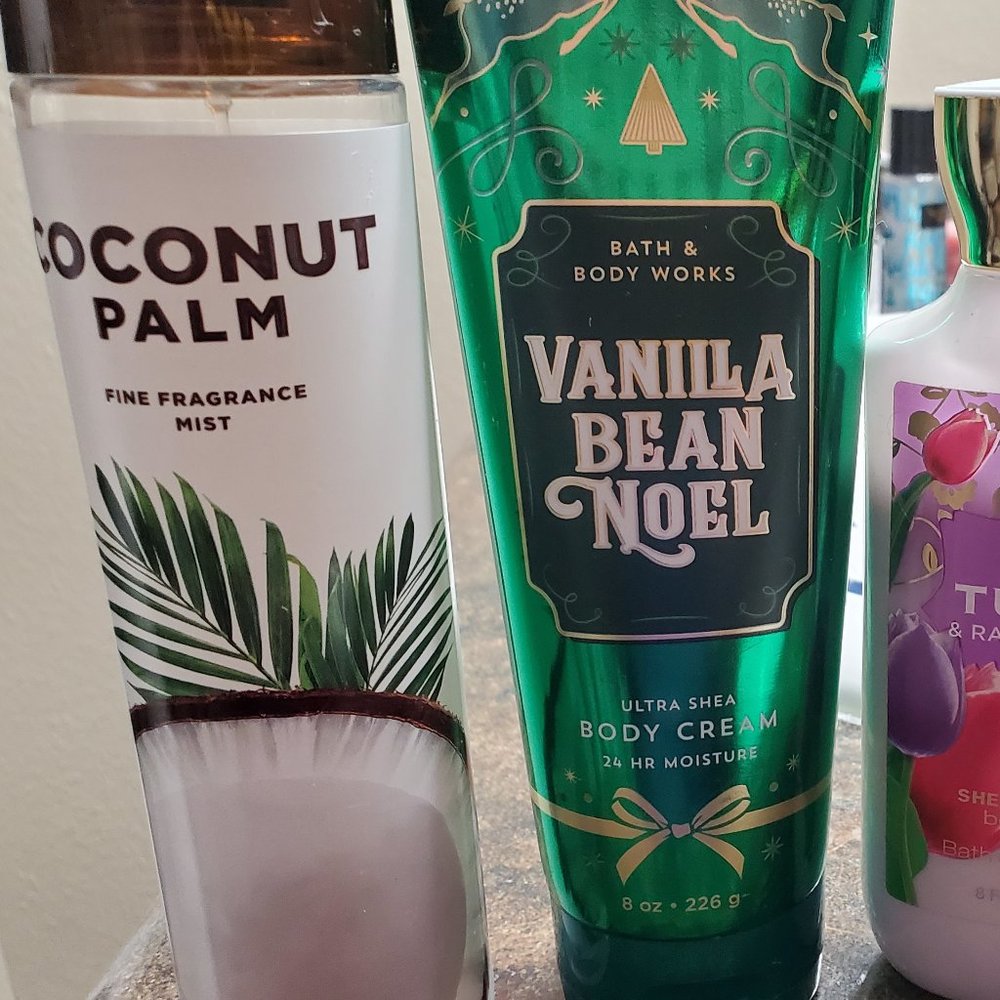 Full size bath and body products